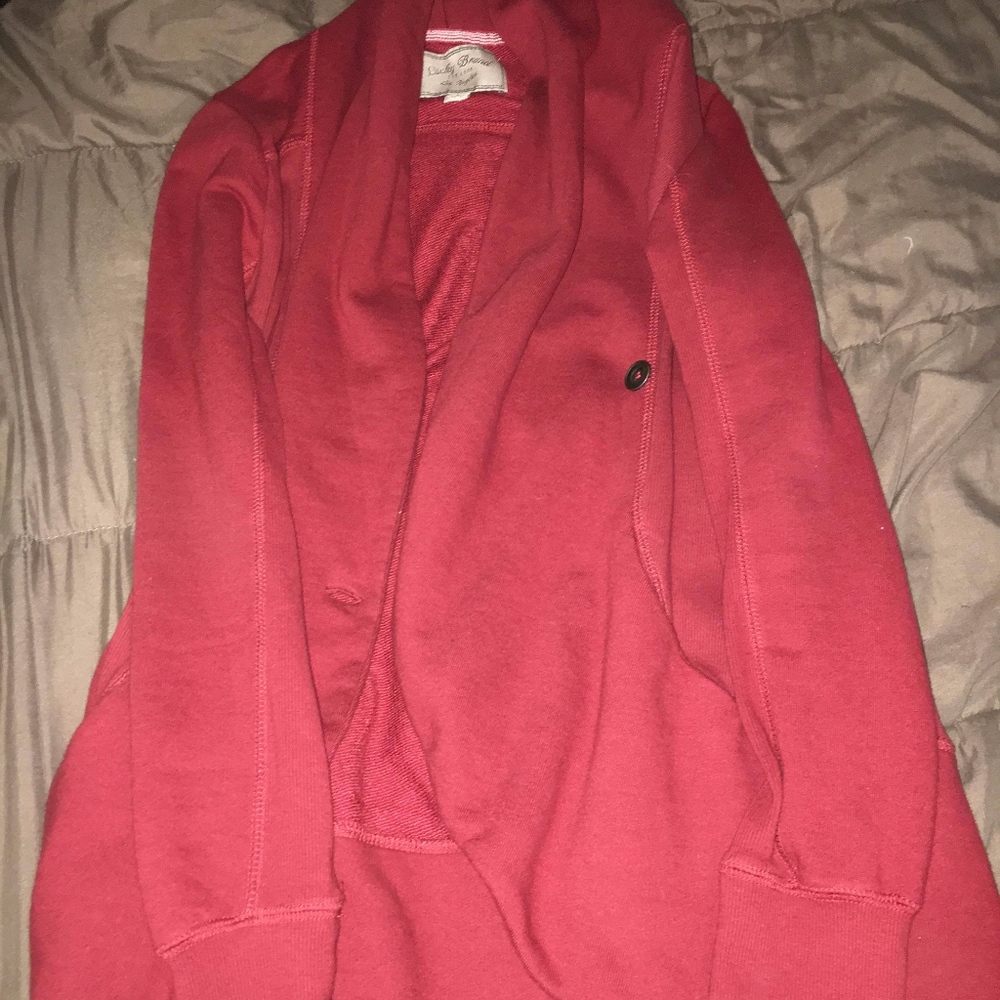 Lucky Brand Red Cardigan